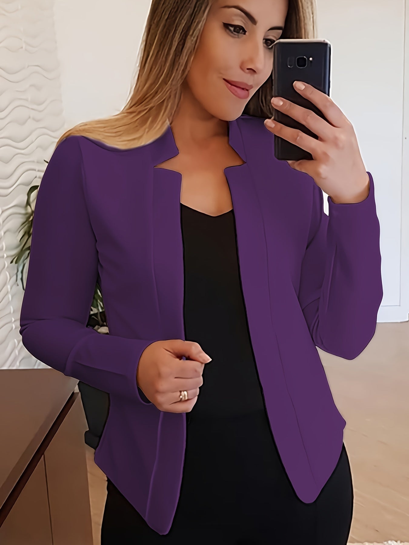 Angelina | Stylowy damski blazer z otwartym przodem