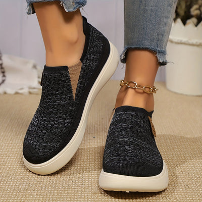 Letnie loafersy damskie - oddychające buty wsuwane z miękką podeszwą