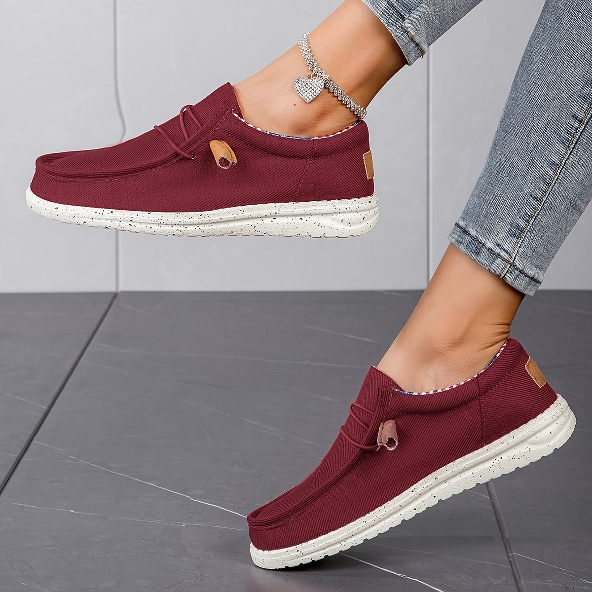 Letnie loafersy damskie - Lekkie buty wsuwane z miękką podeszwą