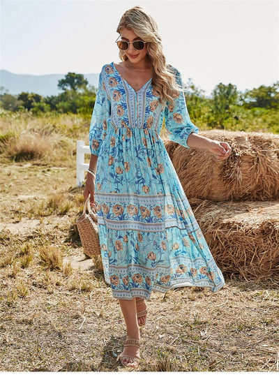 Donata - Luźna sukienka boho