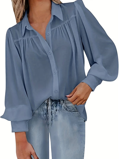 Letnia lniana bluzka damska - lekka, wygodna i stylowa, elegancka, modna, trendy