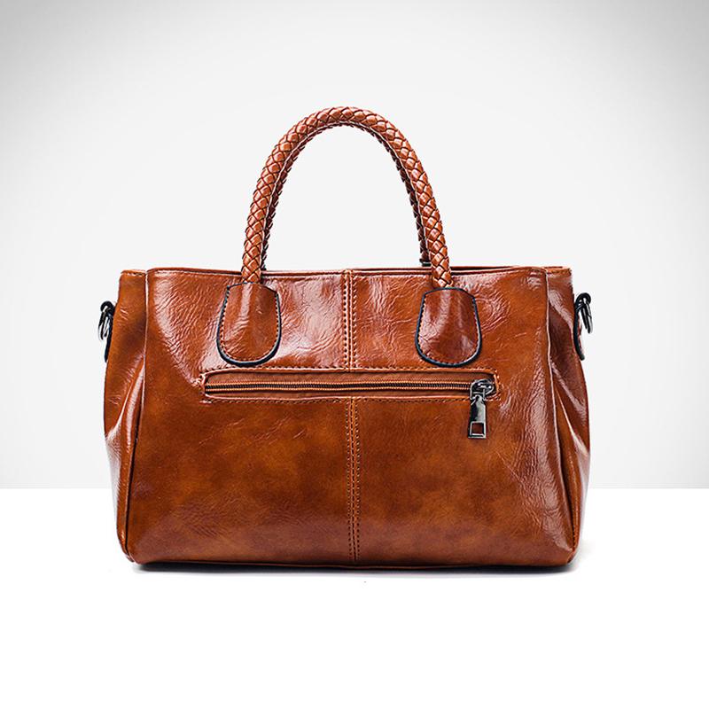Liana Vintage Torebka Tote – Stylowa i Wytrzymała Torebka z Woskowanej Ekoskóry