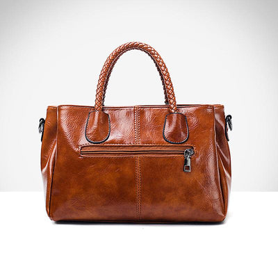 Liana Vintage Torebka Tote – Stylowa i Wytrzymała Torebka z Woskowanej Ekoskóry