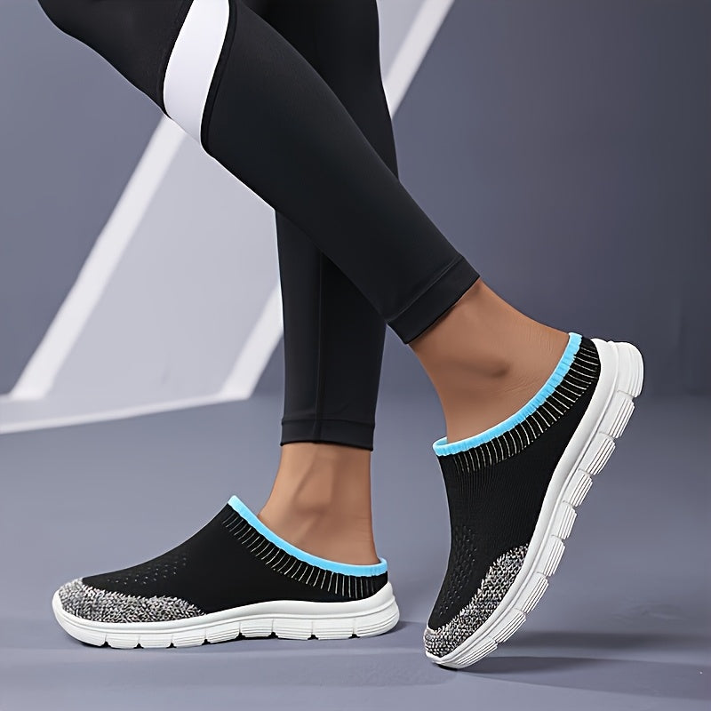 Damskor med slip-on-strumpor - lätta och andningsbara loafers