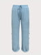 Chique Plus-maat Light Blue Rights Broek voor Dames