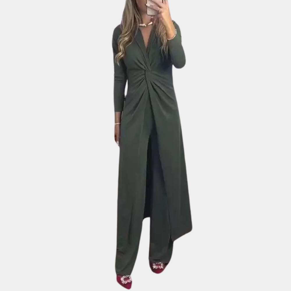 Alina - Elegancki zestaw damski w stylowym dwuczęściowym stroju