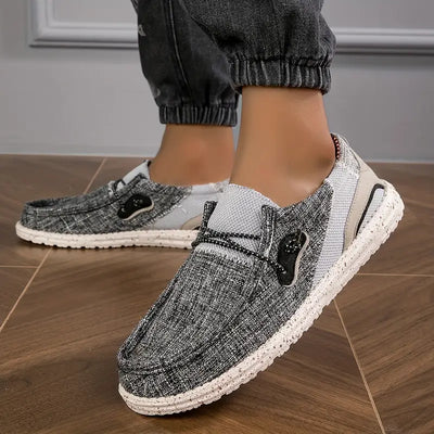 Męskie buty wsuwane - wygodne, oddychające i antypoślizgowe buty z ozdobnymi elementami