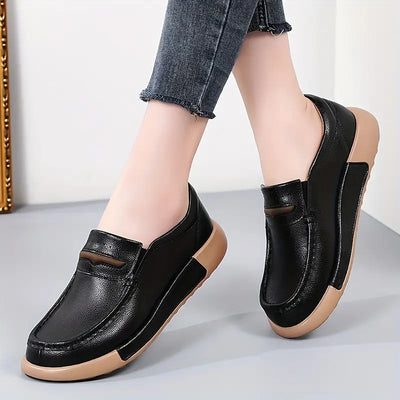 Retro-Loafer-Comfortble Buty z okrągłym palcem