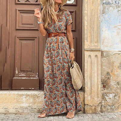 AGNES - Szykowna i wyrafinowana sukienka maxi w stylu boho