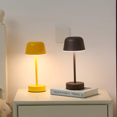 Kolorowa lampa stołowa LED w stylu retro, bezprzewodowa, USB