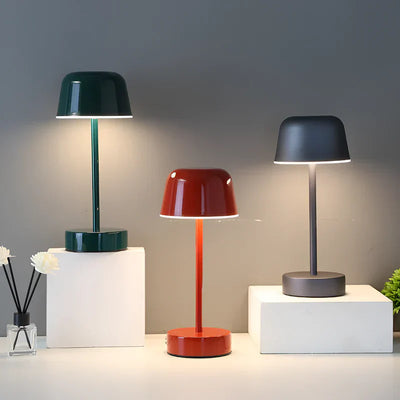 Kolorowa lampa stołowa LED w stylu retro, bezprzewodowa, USB
