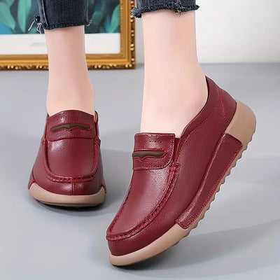 Retro-Loafer-Comfortble Buty z okrągłym palcem