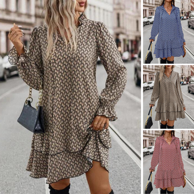 Stella - Elegancka sukienka z długim rękawem, zapewniająca swobodny styl