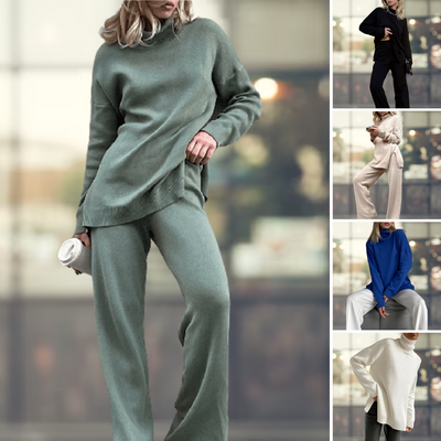 Zarael - Eleganckie swetry z golfem i rozcięciami po bokach dla kobiet