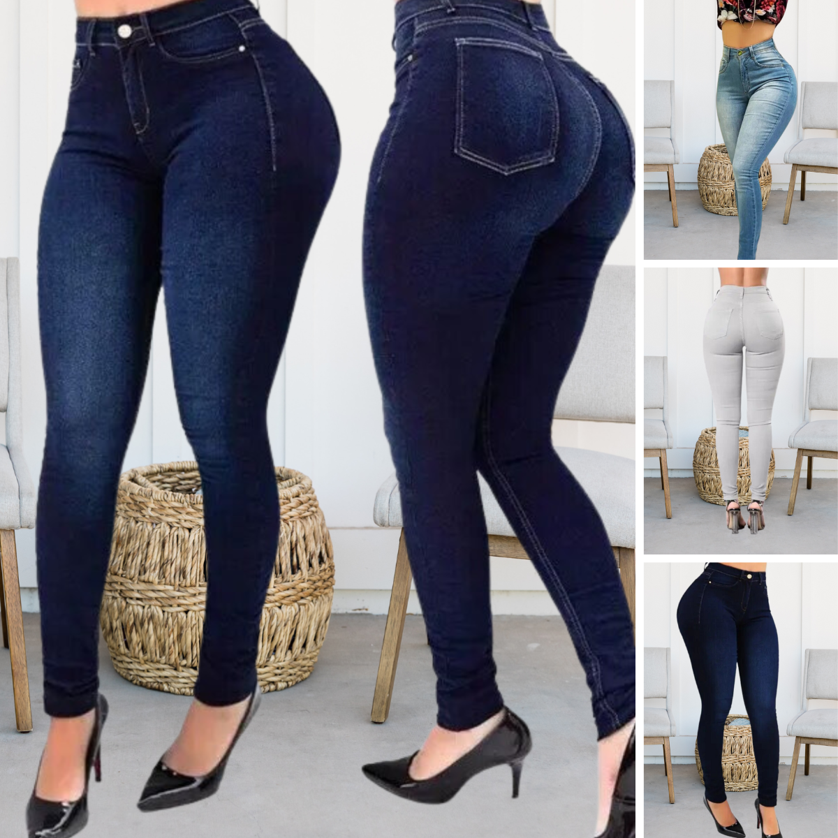Sophia - Nowe jeansy modelujące sylwetkę z wysokim stanem