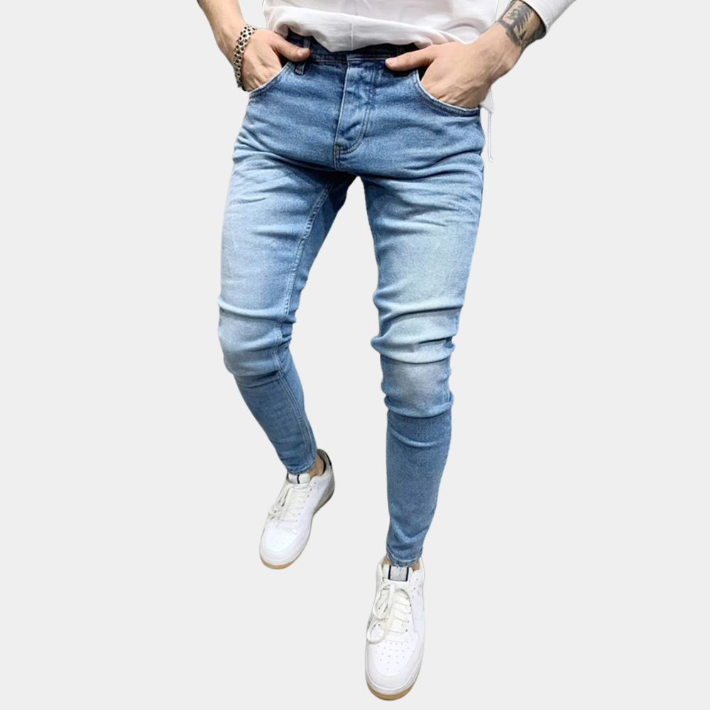 Aleksander - Modne męskie spodnie casualowe Skinny Fit
