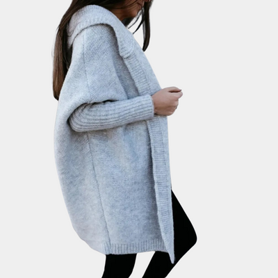 Amelia - Stylowy damski kardigan z przytulnym kapturem