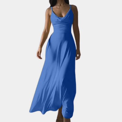 Cela - Elegancka luksusowa sukienka maxi dla kobiet