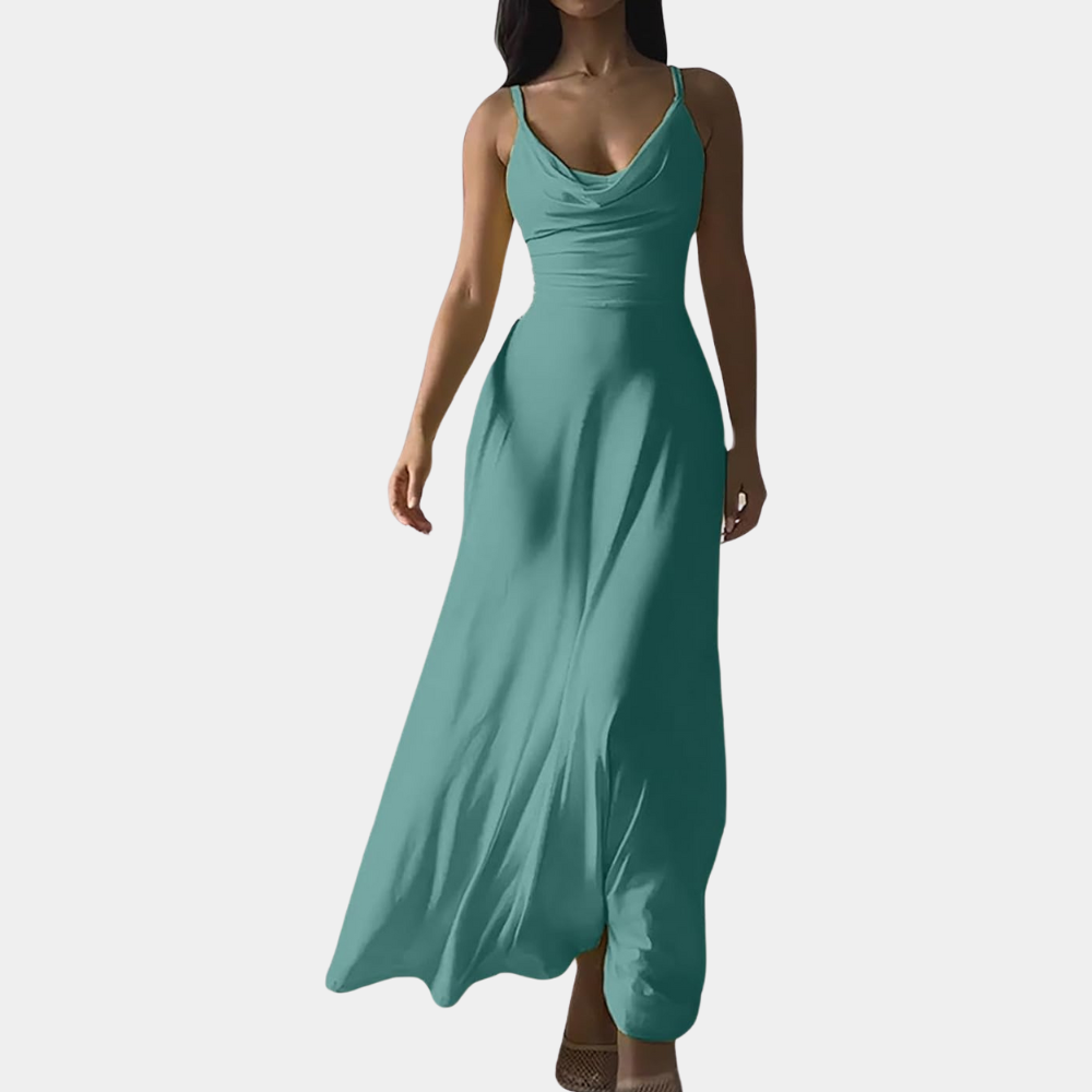 Cela - Elegancka luksusowa sukienka maxi dla kobiet