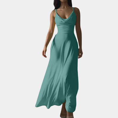 Cela - Elegancka luksusowa sukienka maxi dla kobiet