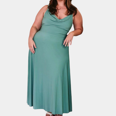 Cela - Elegancka luksusowa sukienka maxi dla kobiet