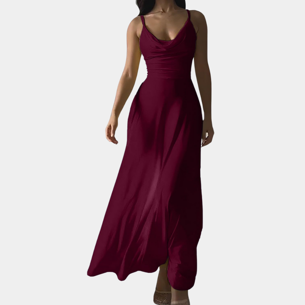Cela - Elegancka luksusowa sukienka maxi dla kobiet