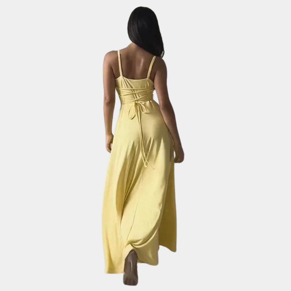 Cela - Elegancka luksusowa sukienka maxi dla kobiet