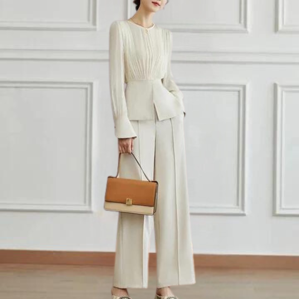 Aniela - Elegancki 2-częściowy nowoczesny strój damski