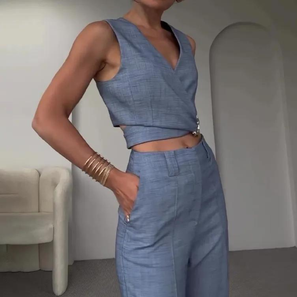 Aleyna - szykowny dwuczęściowy zestaw dla wyrafinowanego stylu