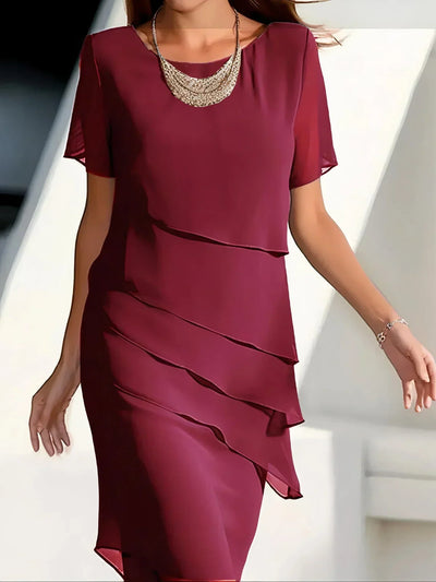 Wyrafinowana sukienka warstwowa Antonella™ - ponadczasowa elegancja