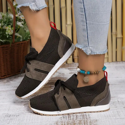 Dames Sneakers - Ademend Gebreid - Lekkie sportowe Schoenen - Przypadkowe i wygodne