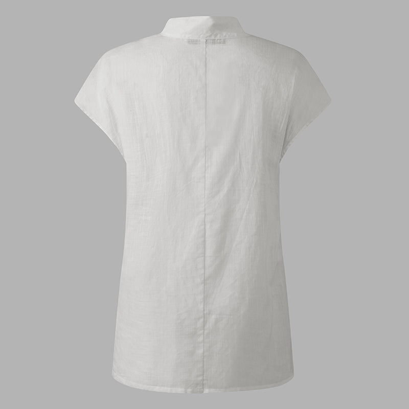 Letnia bluzka damska w stylu vintage - fioletowa