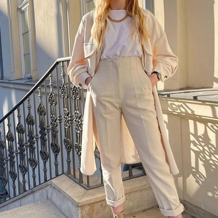 Solidnie eleganckie spodnie