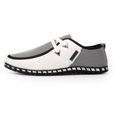 Stylowe i Lekkie Mokasyny Męskie Zebra
