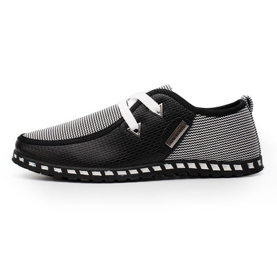 Stylowe i Lekkie Mokasyny Męskie Zebra