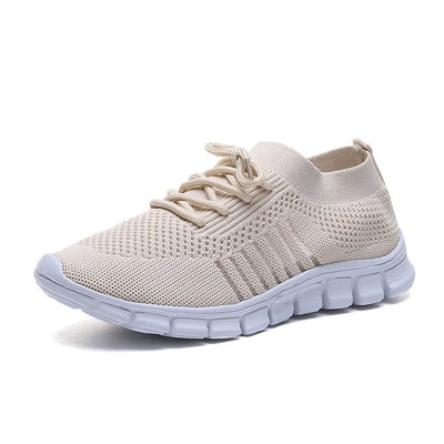 Damskie Sportowe Buty Sneakersy z Przewiewnej Siatki