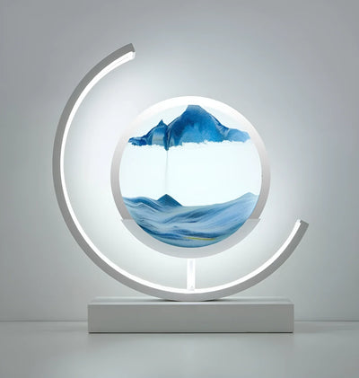 Sandscape - lampa LED z płynnym piaskiem i ruchomymi piaskami 3D