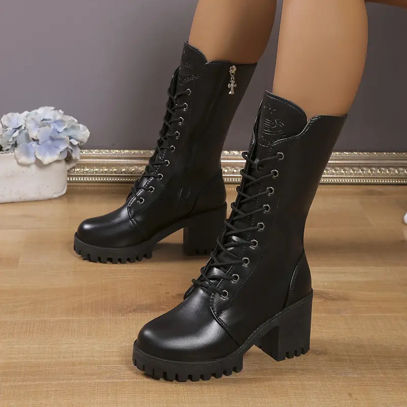 Karter damskie sznurowane buty bojowe