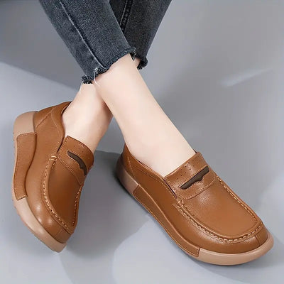 Retro-Loafer-Comfortble Buty z okrągłym palcem