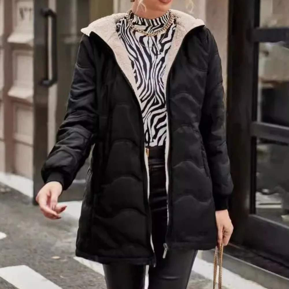 ALEYNA - Raffinato cappotto invernale da donna con un tocco di eleganza classica