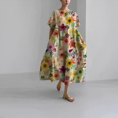 Sukienka boho z cudowną kwiatową fantazją Genova™️