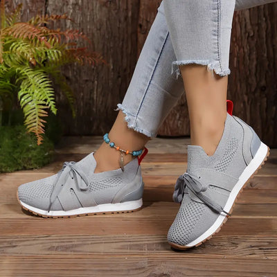 Dames Sneakers - Ademend Gebreid - Lekkie sportowe Schoenen - Przypadkowe i wygodne
