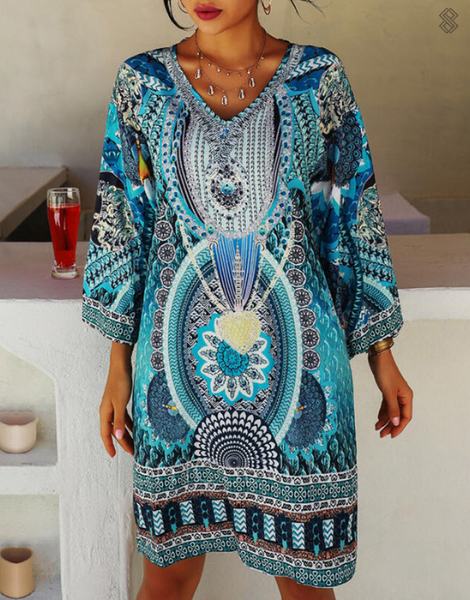 Łucja - Letnia sukienka boho damska
