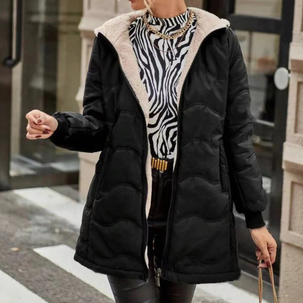 ALEYNA - Raffinato cappotto invernale da donna con un tocco di eleganza classica