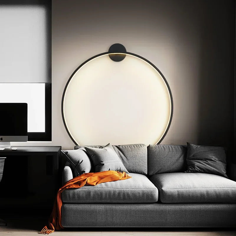 AuraCircle - Minimalistyczna Okrągła Lampa Ścienna