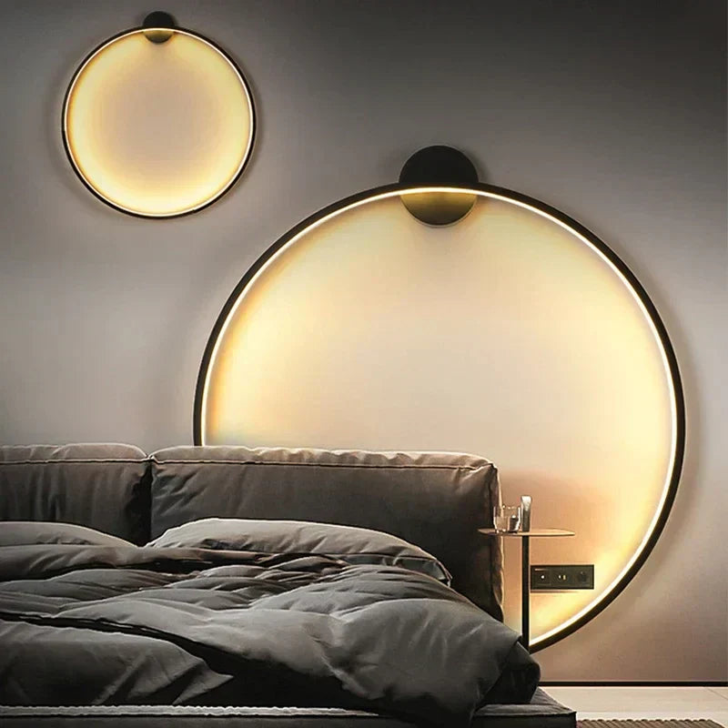 AuraCircle - Minimalistyczna Okrągła Lampa Ścienna