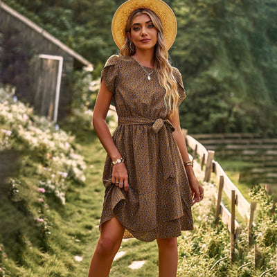 Modna sukienka Elisa™ z eleganckim paskiem w talii