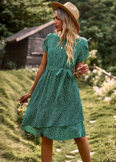 Modna sukienka Elisa™ z eleganckim paskiem w talii