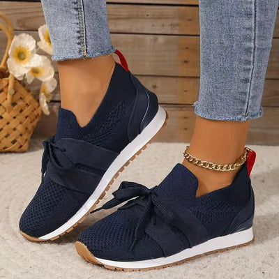 Dames Sneakers - Ademend Gebreid - Lekkie sportowe Schoenen - Przypadkowe i wygodne