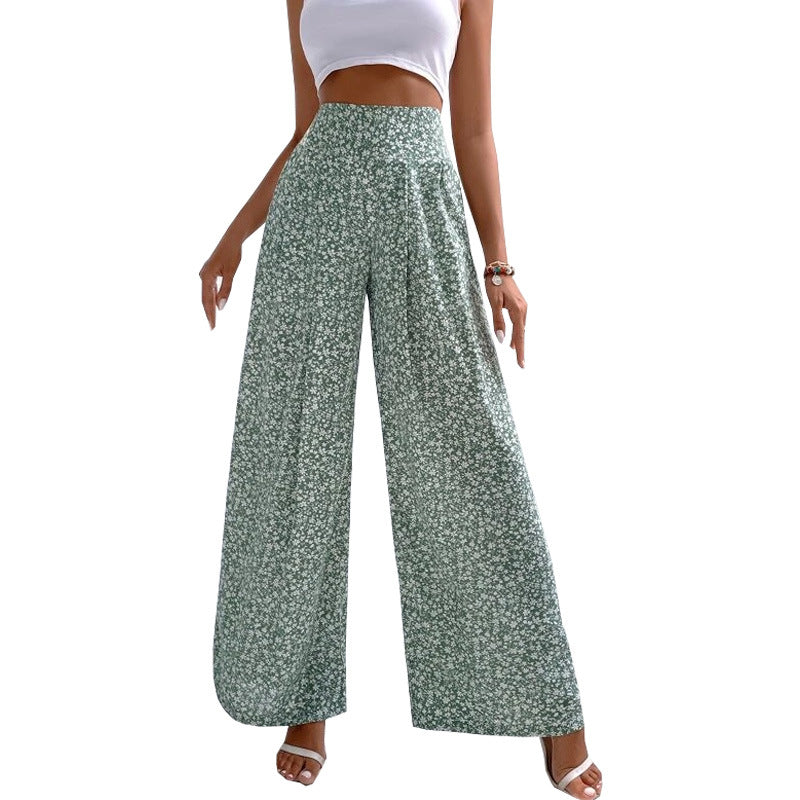 Kwieciste eleganckie spodnie bootcut Jasmin